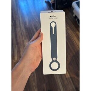 Genuine Apple AirTag Leather Loop - Navy Blue Sealed Box